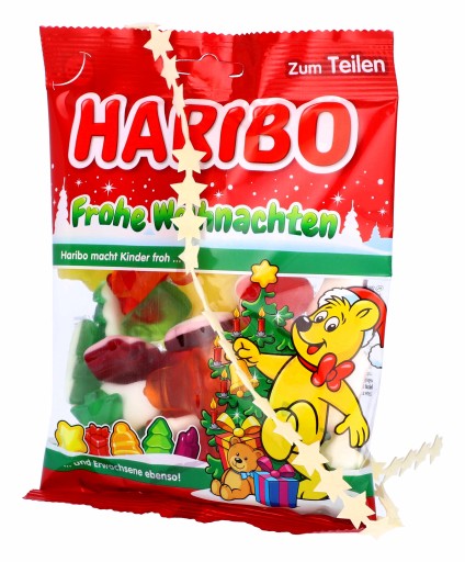 HARIBO Fruit Marshmallows Veselé Vianoce DARČEK pre Santa Clausa