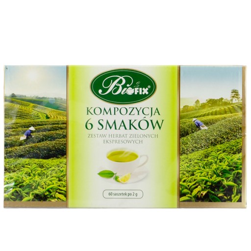 Bi Fix Zloženie zelených čajov 6 príchutí