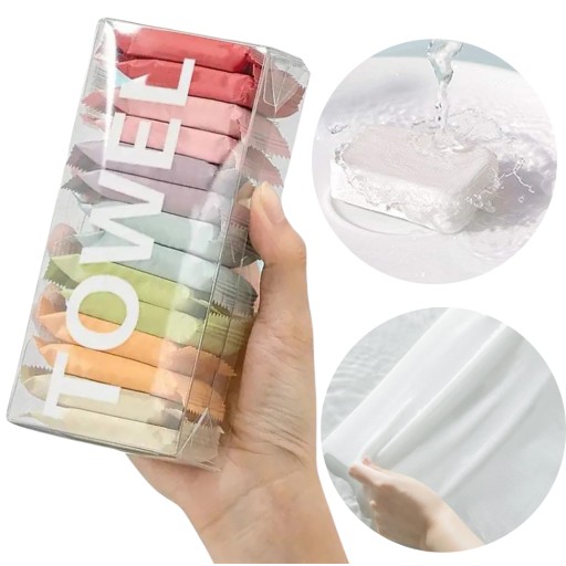 Kondenzovaný uterák v tablete 14 ks cestovné utierky na tvár 24x30c