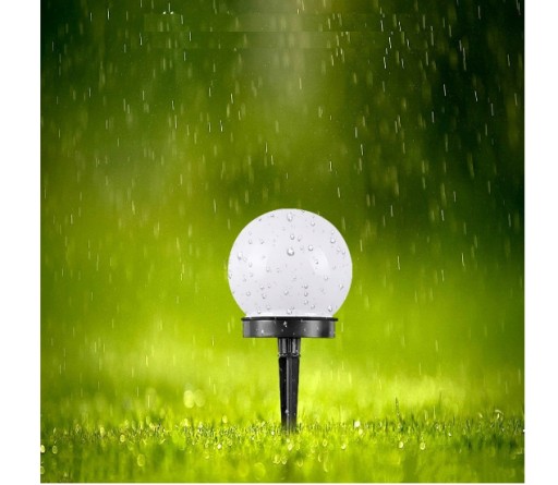 KULA biela vstavaná solárna lampa VOLTENO, 53 cm