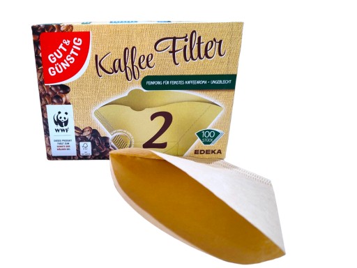 Papierové kávové filtre Veľkosť 2, 100 ks.