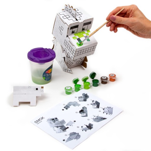 KIDEA KREATÍVNA 3D FÓRKA MAĽOVANIE PODĽA ČÍSEL DRAK