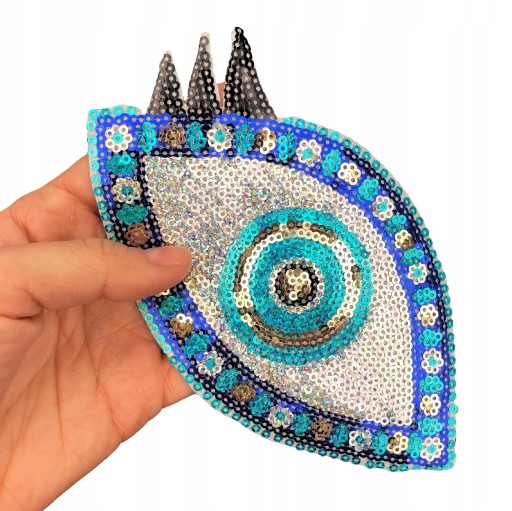 Nažehľovacia termo náplasť sequin Eye