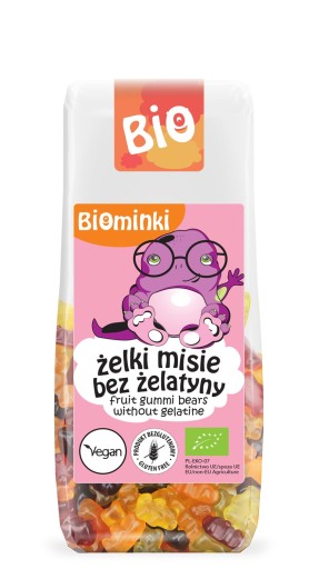 ŽELÉ (MEDVEĎ) BEZ ŽELATÍNY, BEZLEPKU, BIO 100 g