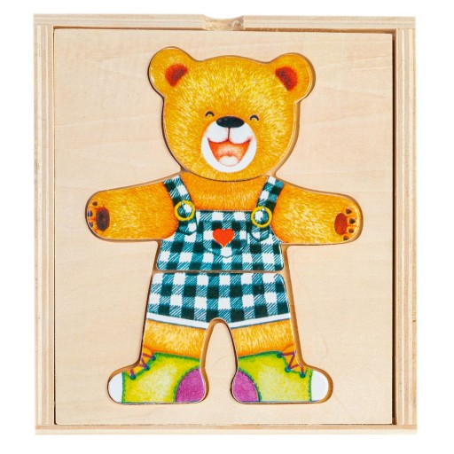 SMILY PLAY Drevené puzzle Montessori kocky