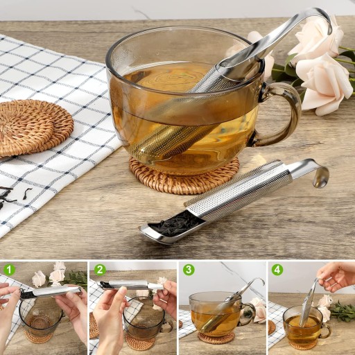 Infuser, oceľové sitko na bylinkový čaj