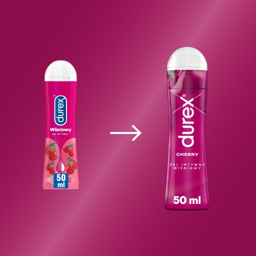 Durex Intímny gél s príchuťou čerešne, jedlý, 50 ml