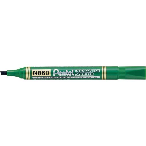 PERMANENTNÝ ZNAČOVAČ PENTEL N860, ZREZANÝ ZELENÝ