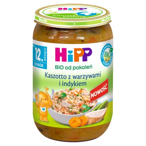 HiPP BIO Kaszotto so zeleninou a morčacím mäsom, 250g