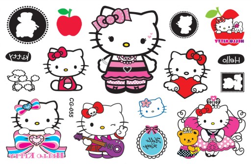 Odnímateľné tetovanie pre deti HELLO KITTY CG055