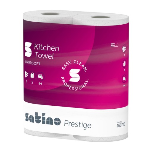 Wepa Satino Prestige - Role kuchynských utierok - Biela
