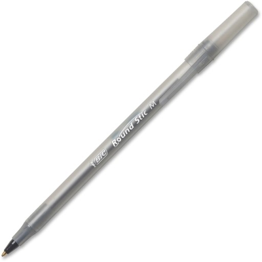 KANCELÁRSKE PERO BIC okrúhle STIC, ČIERNA, 2 ks KRK