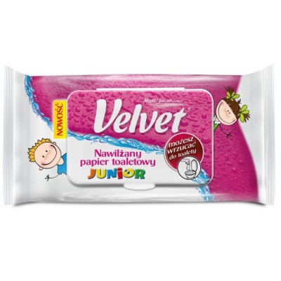 ZAMATOVÝ VLHČENÝ PAPIER JUNIOR 42 KS.