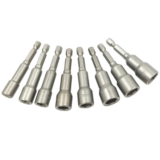 MAGNETICKÝ KĽÚČ FARMÁRSKY ZÁSUVOVÝ MAGNET 1/4 6-13MM SKRUTKOVAČE VRTÁKY 8 EL