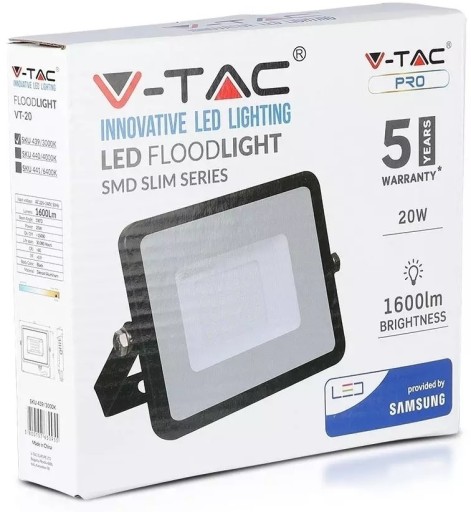 V-TAC SAMSUNG CHIP LED žiarovka 5,5W E14 P45 Ball 3000K HEAT