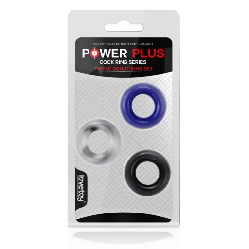 LoveToy Power Plus 3 ks krúžkov na penis