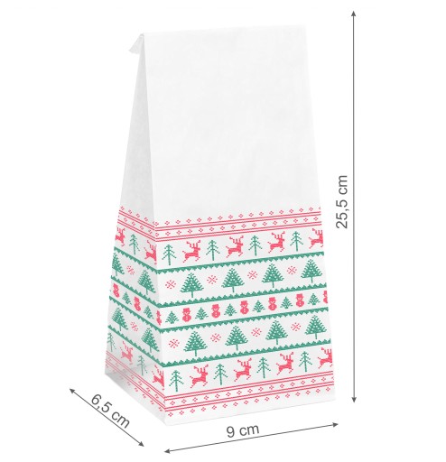 6 ks Biele vrecúška ADVENTNÝ KALENDÁR + TLAČ