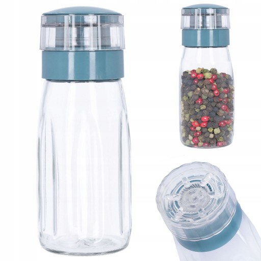 Ručný mlynček na korenie na soľ a korenie, 300 ml