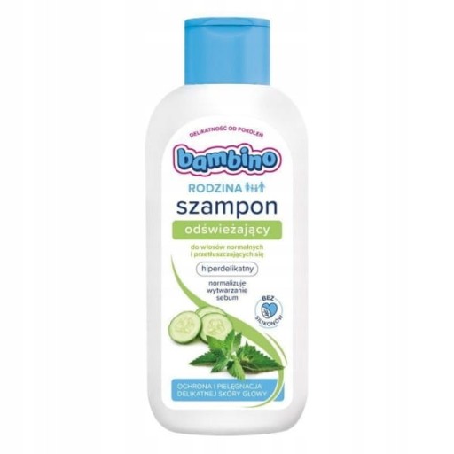 BAMBINO FAMILY osviežujúci šampón 400ml + zdarma