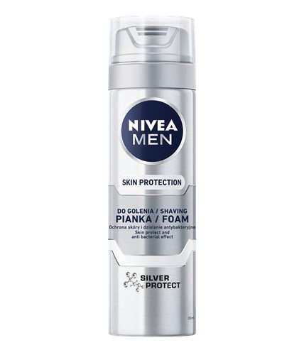 NIVEA MEN Pena na holenie Silver Protect 200 ml