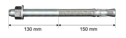 Kotva Ø20x280mm Certifikovaný dvojstĺpový zdvihák Farys