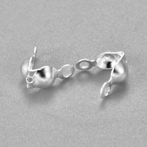 Nerezová oceľ Strieborné svorky Hroty objímky Držiaky 7,5x4x3,5mm 25ks