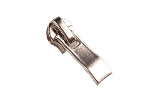 Posuvný strojček na špirálový zips 7 niklu