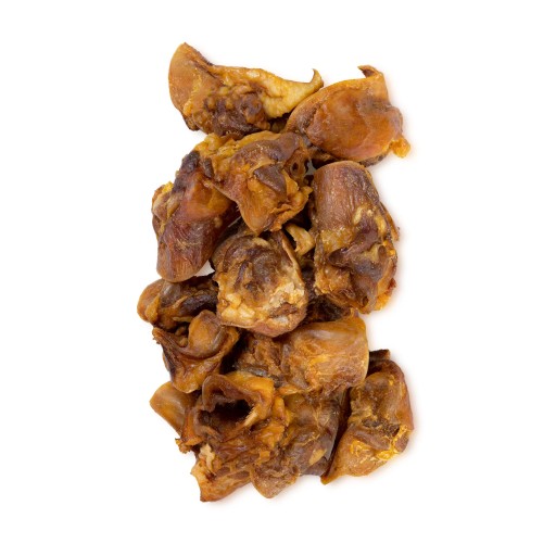 POZDRAVKA pre psov, ŽUVANIE, bravčové stredné ucho, 200g, prírodné UNISZKI