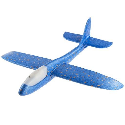 STYROFOAM AIRPLANE LED LIGHT modrá šípka