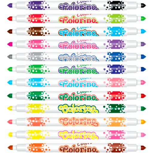 Colorino obojstranné popisovače 12 / 24 farieb