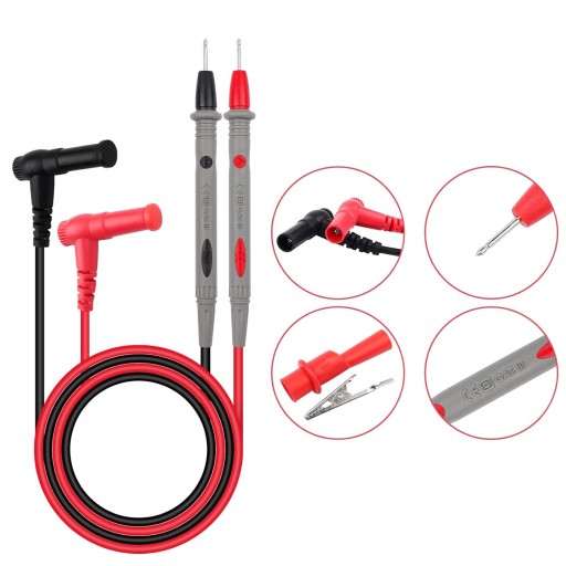 KÁBLE TESTOVACIE VODY PRE METER MULTIMETER + KROKODÝLIE SVORKY 1000V 10A BANÁN