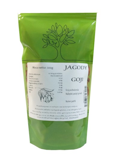 GOJI BOBULE 200 g SUŠENÉ OVCE Z ECOBI