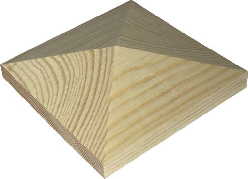 baldachýn striešky na 9cm drevenom stĺpiku - pyramída