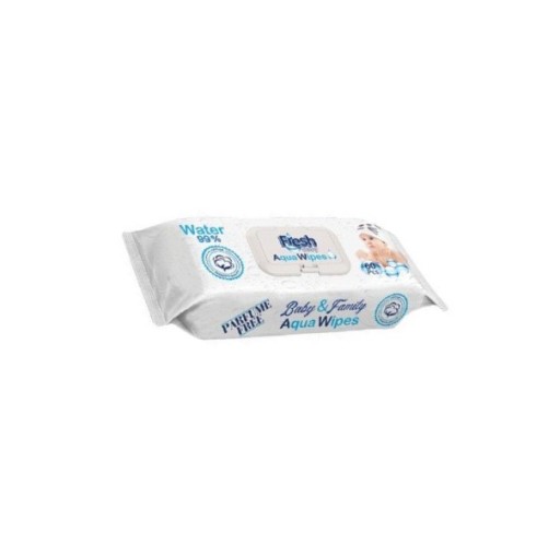 AQUAWIPES Utierky navlhčené vodou Aqua utierky pre deti vlhčené 99% 60ks
