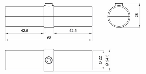 R-10A PREDĹŽENIE S OBOJKROM PRE FI25 CHROM