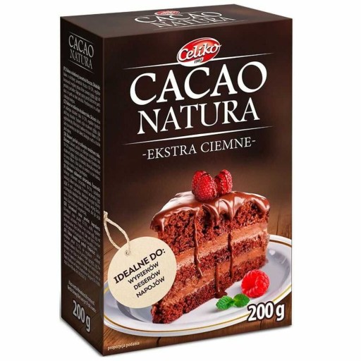 Prírodné extra tmavé kakao 200g - Celiko