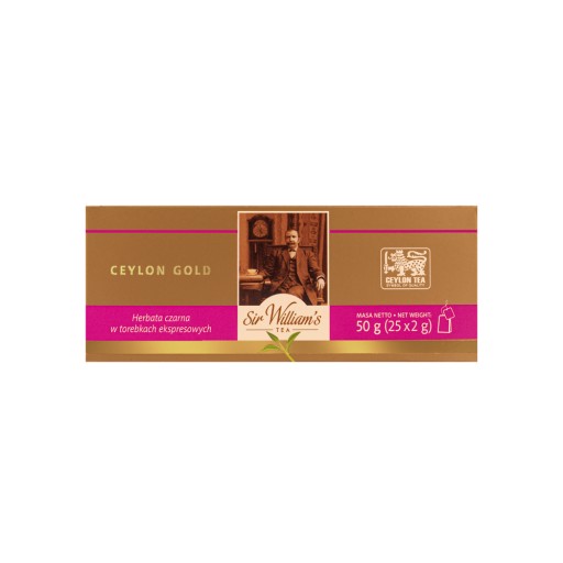Sir Williams Tea Ceylon Gold čierny čaj 25x2g