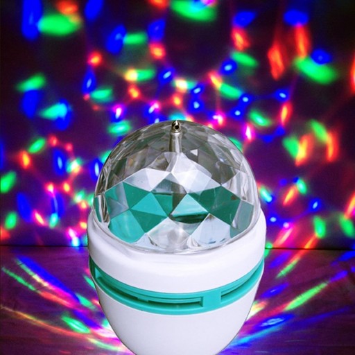 Disco Žiarovka otočný LED projektor Laserové párty osvetlenie