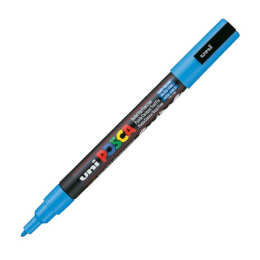 Popisovač UNI POSCA PC-3M modrý (48)