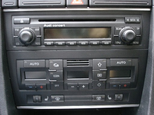 RÁM RÁDIA AUDI A4 B6/B7 2001> 1DIN ČIERNY