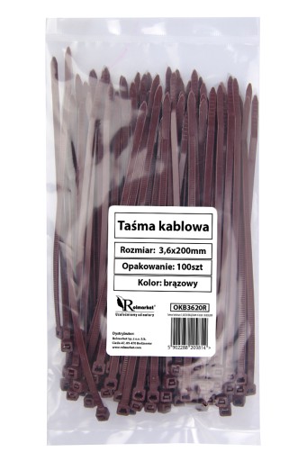 CABLE TAPE káblové príchytky 3,6x200mm 200 ks HNED.