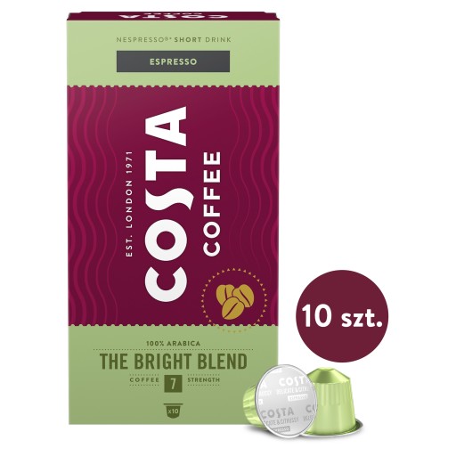 Káva pre NESPRESSO COSTA Bright Blend Arabica 10