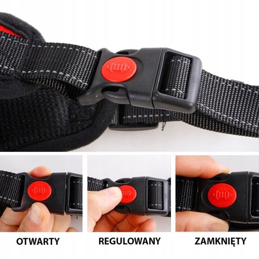 SILNÝ POSTROJ PRE PSA PRE PSOV XL 72-91cm ČIERNA