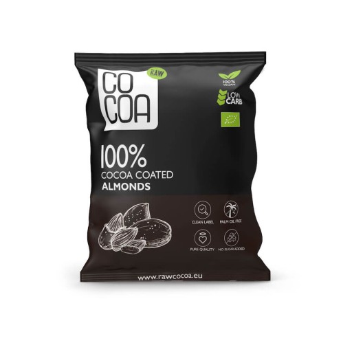 MANDLE V KAKAKU BEZ PRIDANÉHO CUKRU BIO 70 g - KAKAO