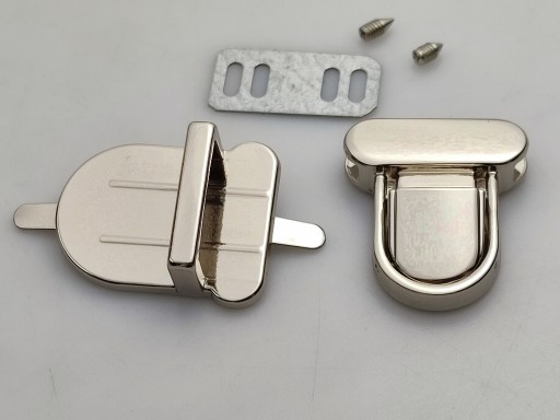 Zapínanie na zips na aktovkovú tašku 26/30 mm strieborná