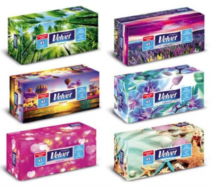 BOX mäkké vreckovky 90 ks. ZAMET