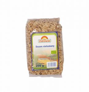 BIO nelúpaný sezam 200 g Dr Zdrowie - DR ZDROWIE