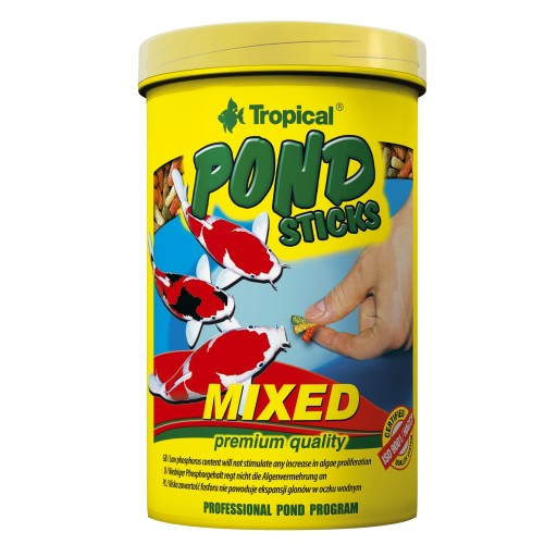 Krmivo pre koi kapry POND STICKS MIXED 1000ml