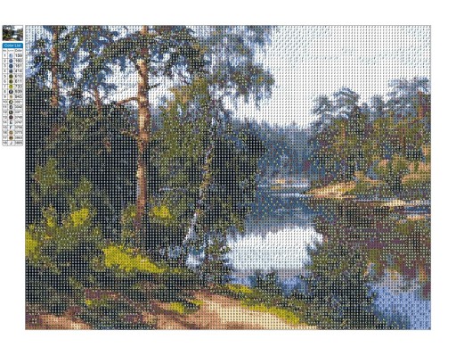 Diamantová mozaika pre deti Forest River DIAMANTOVÁ VÝŠIVKA Diamantová súprava 5D