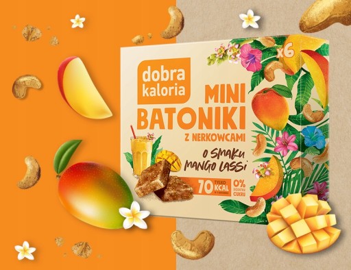 GOOD CALORIES MANGO LASSI mini tyčinky 102g tyčinka BEZ CUKRU